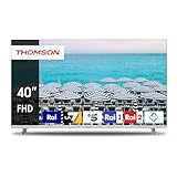 Thomson 40 Zoll (101 cm) Easy TV FHD LED Weiß Fernseher – 40FD2S13W – 2023