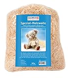 Glorex 0 2544 50 - Holzwolle, 500 g, feine Qualität, kein Tropenholz, zum Befüllen von Teddys und Kuscheltieren