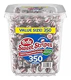Bobs Sweet Stripes weiche Pfefferminzbonbons, 100 % echte Pfefferminze, leckere süße Streifen, gluten- und fettfrei, 350 Stück