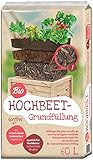 Floragard Universal Bio Hochbeet-Grundfüllung 60 Liter, Erdfarben, 1er Pack