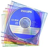 Philips CD-RW Rohlinge 80Min 700MB 4-12x 5er Slim Case coloured