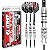 RED DRAGON Darts – Sidewinder Series 23g – 80% Wolfram – Profi Dartpfeile Metallspitze Satz mit Dart Pfeile Flüge und Schäften