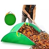 Duscdesp Laubsammler Pop Up Gartenabfallsäcke, Faltbar Laubgreifer Laubsack Tragbare Blatt Gartensack, Garten Werkzeuge Aufheben Wiederverwendbar Laub Kollektor für Gartenabfälle Rasenschnitt Gras