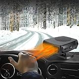 PASLFC Auto Heizung 12v,Car Heater,Kühlung Autoheizung mit 360° Drehbasis,Heizlüfter Auto Mit Handgriff,Autoheizung,Tragbare Heizlüfter Auto,Windschutzscheibe Defroster,Frontscheibenheizung Auto