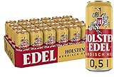 Holsten EDEL 4,8 % Vol. |24 Dosen Helles Bier 0,5 unvergleichlich mild und süffig im Geschmack | Bierdose Einweg (24 X 0.5 L)