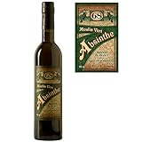 Absinth Moulin Vert von ALANDIA | Original Rezeptur aus Frankreich | 68% Vol. | Premium Qualität mit Weinalkohol destilliert | (1x 0,5 l)