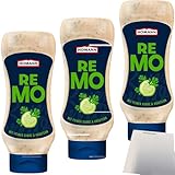 usy Bundle für Homann Remoulade Sauce 3er Pack (3x430ml Flasche) + usy Block