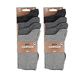 Lieblingsstrumpf24 by Koronowski 8 Paar Bio Baumwolle Socken ohne Naht Kinder Junge Mädchen Basic-Socken Öko-Tex Standard 100 (31-34, MULTI GREY)