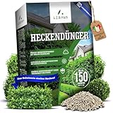 LERAVA® Heckendünger für dichte & kräftige Hecken [Bio mit Zeolith] - 150 Laufmeter - Dünger für Buchsbaum, Thuja, Kirschlorbeer, Koniferen- Sofort & Langzeitdünger - Buchsbaumdünger