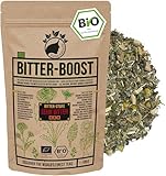 NanaNatura's BIO Bittertee BITTER-BOOST 100g [STARK BITTER] mit 11 Bio-Kräutern wie Wermut, Kalmuswurzel, Löwenzahn, Schafgarbe, Enzian, Mariendistelkraut uvm. | Bitterkräuter Tee