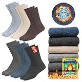 SOXCO Thermosocken für Herren und Damen - Warme Wintersocken, 6er Pack