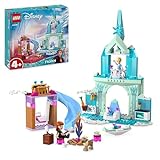 LEGO Disney Frozen Elsas Eispalast, Eiskönigin-Schloss-Spielzeug mit Prinzessin ELSA und Anna Puppen, Plus 2 Tierfiguren, tolles Geschenk für 4-jährige Mädchen und Jungen 43238