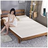 Latex-Matratzenauflage – 100% Naturlatex-Topper – Langlebig Und Nicht Leicht Zu Falten – Naturlatex-Matratze – Premium-Komfort Und Unterstützung,FUIIX54X75X4in
