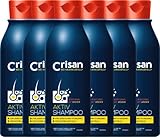 Crisan Aktiv-Shampoo gegen Haarausfall – Pflegeshampoo zur täglichen Anwendung für natürliche Haarfülle – 6er Pack (6 x 250 ml)