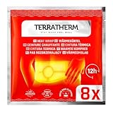 TerraTherm Wärmegürtel - 12h wohlige Tiefenwärme - Größe S-XL, 3 oder 8 Stück - luftaktiviert, rein natürlich - ideal für Rücken und Unterleib - Rückenwärmer und Nierenwärmer - 8 Stück
