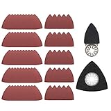 77pcs Schleifplatte für Delta-Schleifer Körnung 60/80/120/180/240 Dreieckiges Schleifpapier mit Finger Sanding Pad und Dreieck Schleifpads für Holz Metall