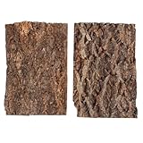 Homoyoyo 2 Stück Reptilienrinde Dekorholz Natürliche Korkrinde Reptilienlebensraum Kletterbaumrinde Terrarium Landschaftsbau Baumrinde Reptilienbaum Für Bartagamen Eidechsen Geckos