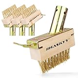 HASKYY Fugenbürste Fugenkratzer Unkrautbürste Set 4-teilig - Profi Fugenreiniger mit Stahlbürste - für Unkraut & Moos - Terrassen & Pflasterfugen Reinigung