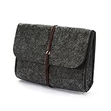 Oblique Unique Filz Täschchen für Zubehör & Accessoires (Dunkelgrau)