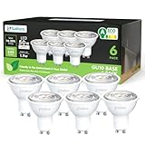 sailsco Energieklasse A GU10 LED Warmweiss Lampe,1.9W 345LM 2700K Warmweiß GU 10 Spot Energiesparlampe, 50W Glühbirne Ersetzt,36 Grad Abstrahlwinkel G10 Leuchtmittel,Nicht Dimmbar Birne,6 Stück