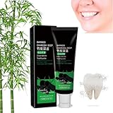 Yanjiayi Bamboo Charcoal Deep Toothpaste, Bamboo Charcoal Deep Clean Toothpaste, Aktivkohle Zahnpasta -Zahnaufhellung, Saubere weiße Zahnpasta, Frischer Atem, Zahnflecken Entfernen (1PC)