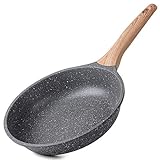 ZUOFENG Antihaft Pfanne Bratpfanne Beschichtet 24cm, Granit Pfannen Nonstick Frying Pan, Beschichtete Pfanne Für Gasherd Induktion