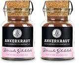 Ankerkraut Betörende Schokolade, Kakao-Pulver für heiße Schokolade, 105g im Korkenglas (Packung mit 2)