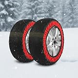 ASBHFC Textile Schneeketten für PKW Reifen für Alfa Romeo Spider (Type 916 939 1995-2010), Die leichte Alternative zu herkömmlichen Schneeketten, Schneesocken, Winter Anfahrhilfe für EIS & Schnee