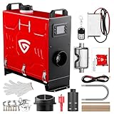 8 kW Dieselheizung Standheizung 12V & 24V & 220V All in One Diesel-Luftheizung mit Bluetooth App-Steuerung & Fernbedienung & LCD-Display , schnell aufheizende vertikale tragbare Diesel Standheizung
