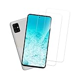 Banuyaw für Samsung Galaxy A51 Schutzfolie Samsung A51 Panzerglas, 2 Stück Blasenfrei Displayschutz für Galaxy A51 Folie, 9H Härte Samsung Galaxy A51 Panzer Schutz Glas Case-Friendly Schutzglas