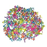 Gadpiparty 100 Stück Mini Rundkopf Brads Farbig Zweibeinig DIY Bastelmaterialien für Scrapbooking Kartenherstellung Kreative Bastelsets für Junge Mädchen Zufällige Farbe