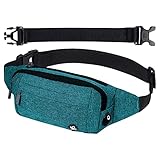 Waterfly Bauchtasche Gürteltasche Hüfttasche Sport: Wasserdicht Stylisch Nylon Klein Unisex Grün Hip Bum Waist Fanny Pack für Outdoor Reise Wandern Hundetraining Herren und Damen