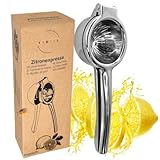 KIMIJO Premium Zitronenpresse aus Edelstahl - robuste Hand Zitruspresse, Lemon Squeezer - Säurebeständig & langlebig - Perfekt für Zitronen & Limetten
