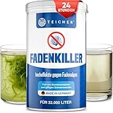 Teicher Fadenalgenvernichter Teich – Algen frei in 24h Anti Fadenalgen, Aktivsauerstoff Formel, ohne Schwermetalle, Algenvernichter für Gartenteiche - Made in Germany