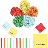 100 Stück Tombola Set Gewinnlose 1-100 Lose Treffer Tombola Tombola Lose Gewinn Röllchenlose Bunt Gemischt Gewinnlose Nummeriert für Vereinsfest Party und Freizeit Alljährliche Tombola