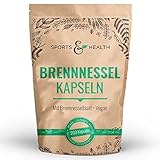 Brennnessel Kapseln - 200 Kapseln - Hochdosiert 900mg pro Tagesdosierung - Vegan - Ohne Zusatzstoffe – Brennessel