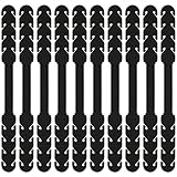 Welsberg 10x Maskenhaken schwarz Ohrband Silikon Verlängerungsriemen für Mundbedeckung Maskenverlängerung