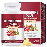 Berberin-Kapsel – Berberine Premium-Stärke 1200 Mg, Fördert Die Gesundheit Des Immunsystems, Fördert Das Stoffwechselgleichgewicht, Unterstützt Die Verdauung Und Darmgesundheit 120Pcs