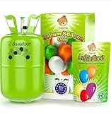Helium Gasflasche + 100 Luftballons • garantierte 420l Ballongas ✓ für ca. 50 Ballons ✓MADE IN EU ✓Leichte Handhabung ✓ Helium Balloon Gas • praktisches Füllsystem für Party, Hochzeit, Geburtstag