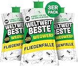Luigi's Die Beste Fliegenfalle der Welt, von Schluss mit nervigen Fliegen | Fliegenfallen für den Außenbereich | Ideal für Bauernhöfe, Campingplätze, Müllcontainer-Stellflächen, etc.