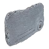 VANZACK 1 Stück Pet Grabstein aus Resin mit Kerzenhalter Gedenkstein für Katzen im Garten Einzigartiges Design Liebevolle Erinnerung an Haustier