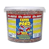 Pond Pellet Mix 3,3L / 462g - Futter für Koi & Goldfische – Tropisches Pelletfutter für Zierfische im Gartenteich – Farbfördernd & mit reduziertem Phosphorgehalt