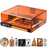 Lasergravurmaschine 20W, L2 MAX Beiliegender Lasergravur Maschine, CNC Graviermaschine Hochpräzise Laser Cutter, Gravieren und Schneiden Holz Metall Glas Geeignet für Fortgeschrittener Spieler