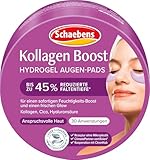 Schaebens Kollagen Boost Hydrogel Augen-Pads, 60 Stück für 30 Anwendungen, für einen sofortigen Feuchtigkeits-Boost und einen frischen Glow mit Kollagen, Cica und Hyaluronsäure