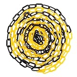 OUNONA Sicherheitsbarriere Kette aus Kunststoff Lange Warnkette für Menschenansammlungen Baustellen und Parkplätze Flexibel Einsetzbar mit Hoher Sichtbarkeit und Einfacher Installation