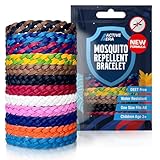Active Era Mückenschutz Armband (12 Stk), Mückenabwehr Outdoor, Camping - Mückenarmband für Kinder & Erwachsene - Natürlicher Anti Mücken Schutz, Wasserfest, 10 Tage Schutz, 100% DEET frei - Braun