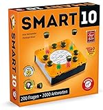 Piatnik 7167 - Smart 10 | Das revolutionäre Alleswisser Brettspiel I Für die Quizfreunde | Wer ist der Quizkönig | Ab 12 Jahren | Wissenfragen von A - Z | Für Unterwegs und Zuhause