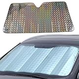 Windschutzscheiben Sonnenschutz, Sonnenschutz Auto Frontscheibe, Auto Abdeckung Windschutzscheibe, Faltbar Sonnenschirm 5-lagige Hitzeschutz Faltbar 140x70cm