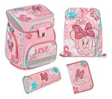 Scooli, MIUX8255, EasyFit Schulranzen Set, 5tlg.-Minnie Mouse, Niños