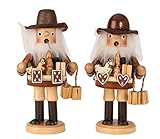 Geschenkestadl Räuchermännchen mit Bauchladen + 24 Knox Räucherkegel Verschiedene Düfte